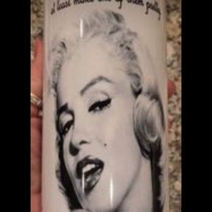 Marilyn Monroe 8" Thermal Insulated Drinking Cup Hot or Cold Stainless Steel NEW